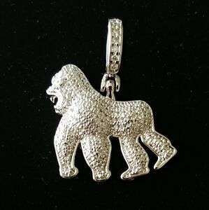 Silver Gorilla Pendant